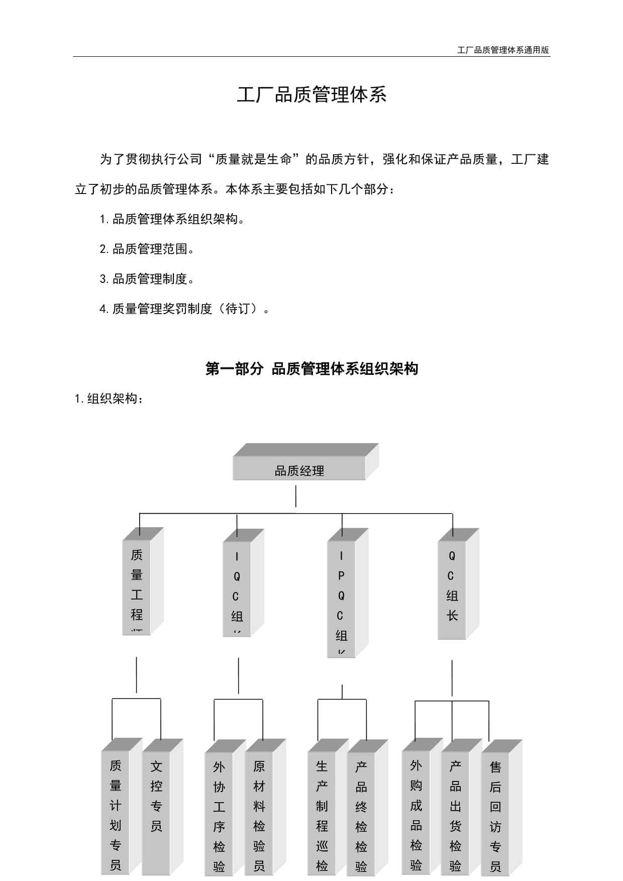 工厂品质管理体系 基于系统工程通用范式的构建策略